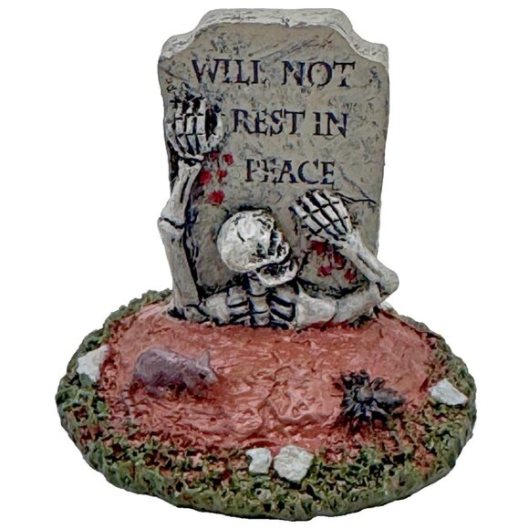 Lemax Spooky Town Scary Acres Cemetery Lot Halloween Village Coffins Graveyard - Picture 10 of 16